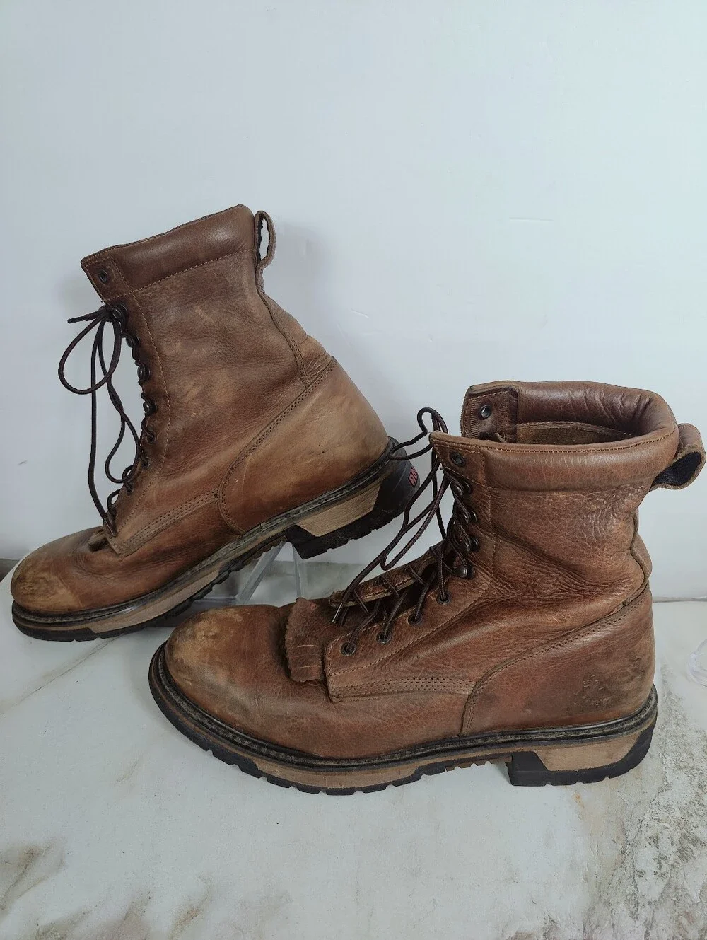 Rocky Men's Original Ride Lacer Waterproof Western Work Boots, 15
